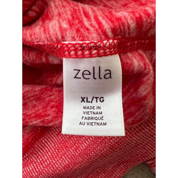 Zella Womens Red Blaze Slim Fit Performance 1/4 Zip Pullover Activewear Top XL - Picture 8 of 10